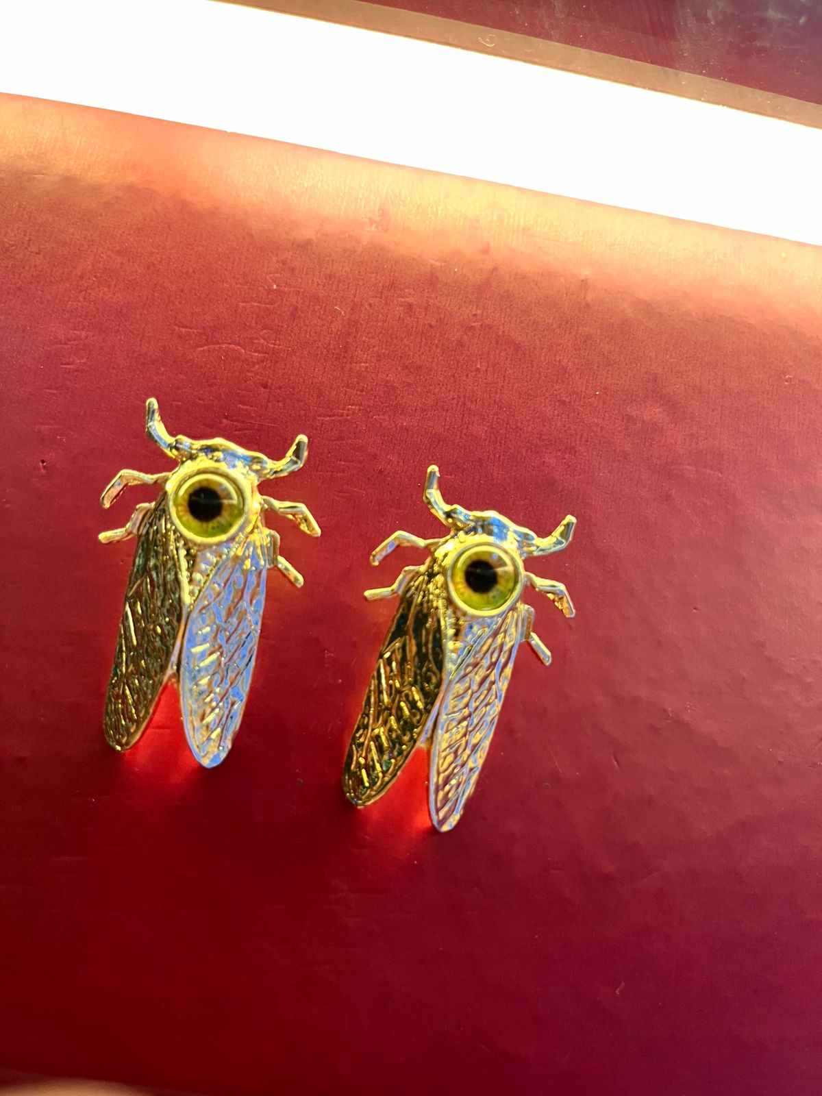 Hyper-Realistic Cockroach Stud Earrings – Quirky Bug Jewelry