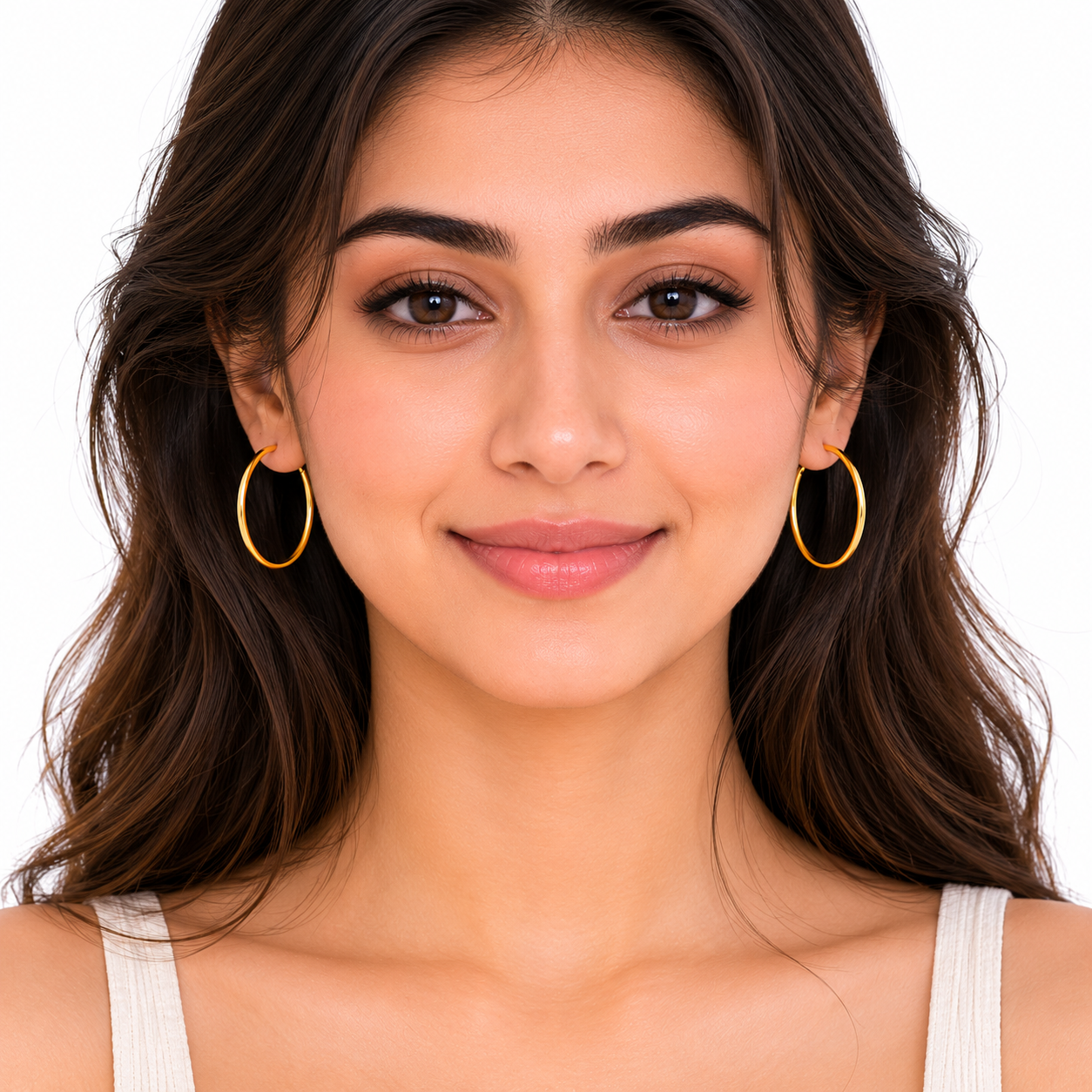 Classic Gold Ribbed Hoop Earrings | Everyday Essential Jewelry