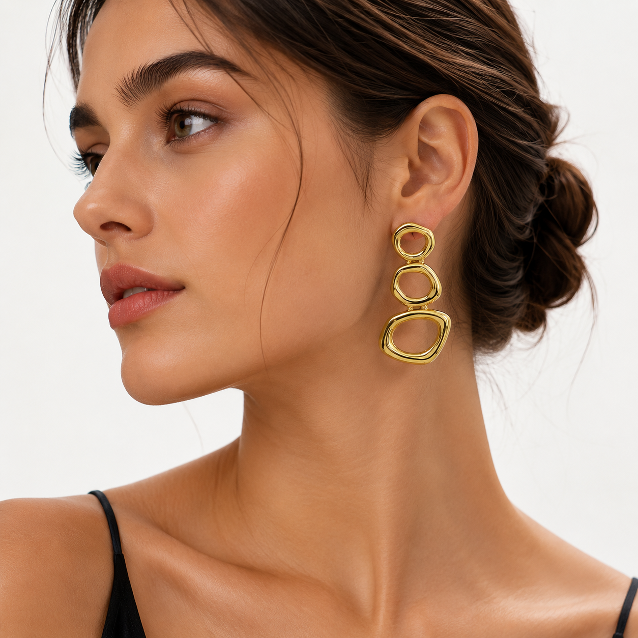 Bubble Gold Earrings | Melted Organic Sculptural Jewelry