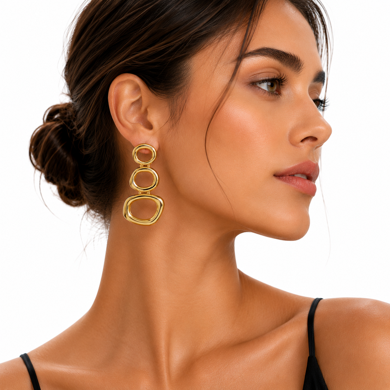 Bubble Gold Earrings | Melted Organic Sculptural Jewelry