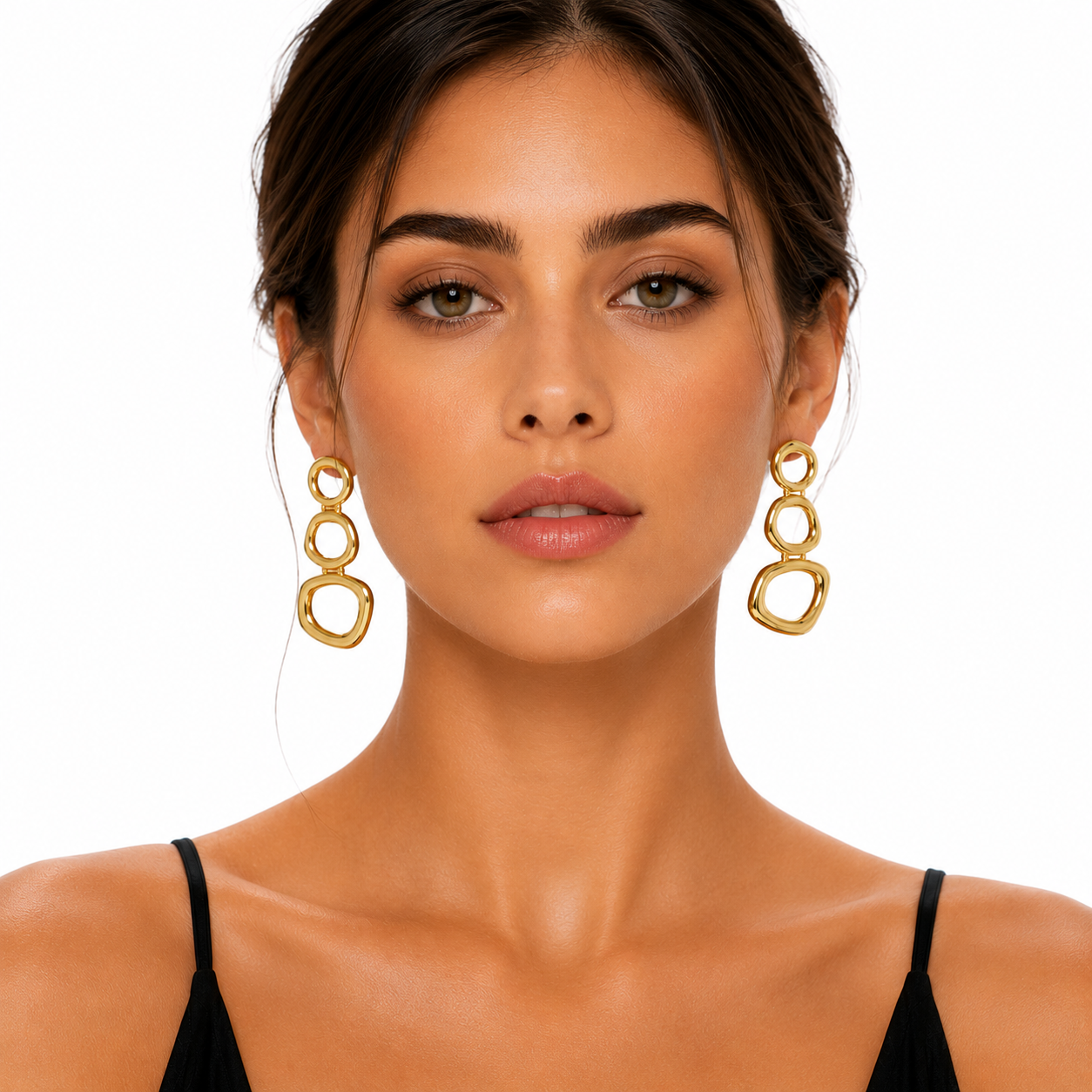 Bubble Gold Earrings | Melted Organic Sculptural Jewelry