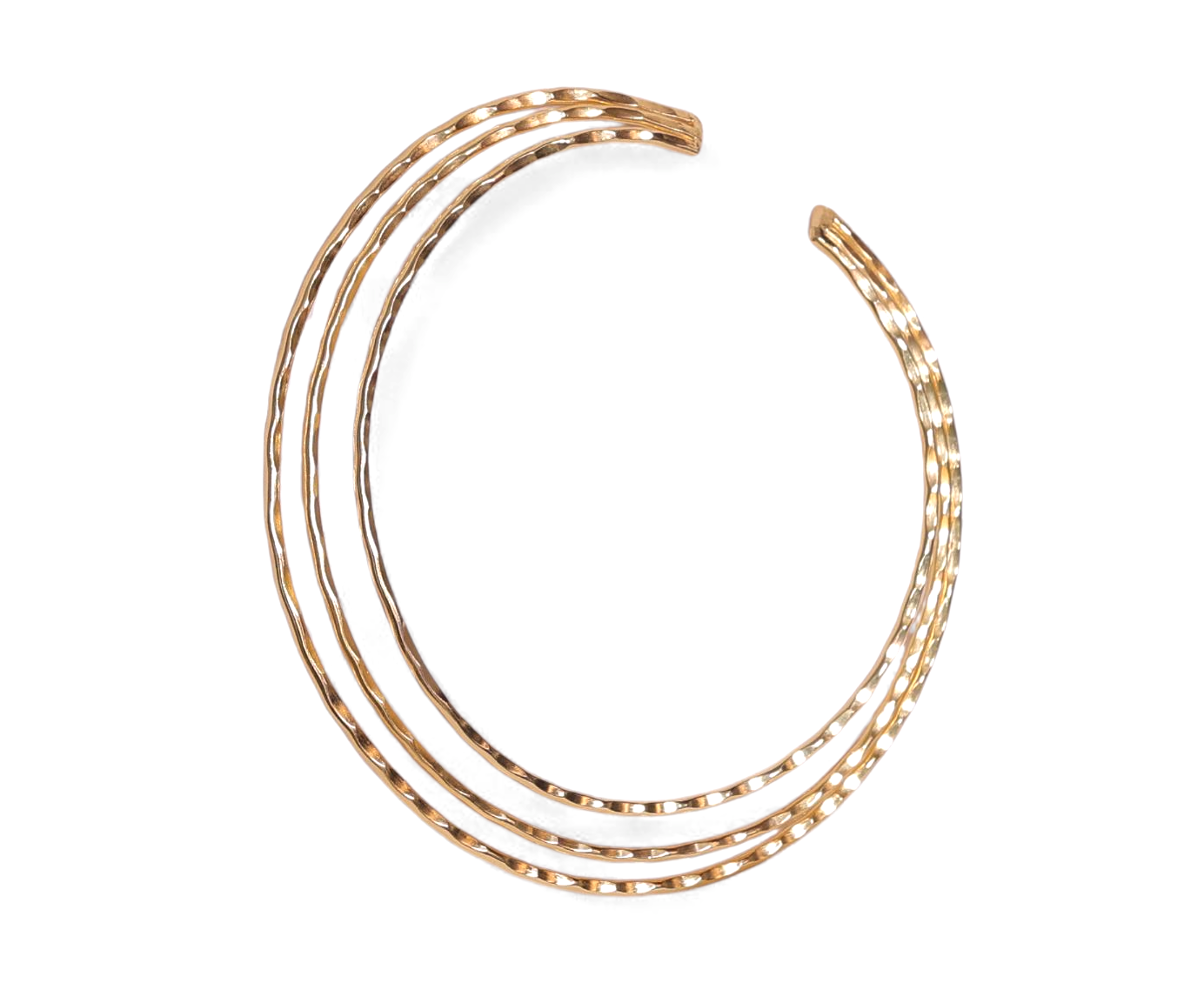Multistrand Gold Choker | Open Collar Statement Necklace
