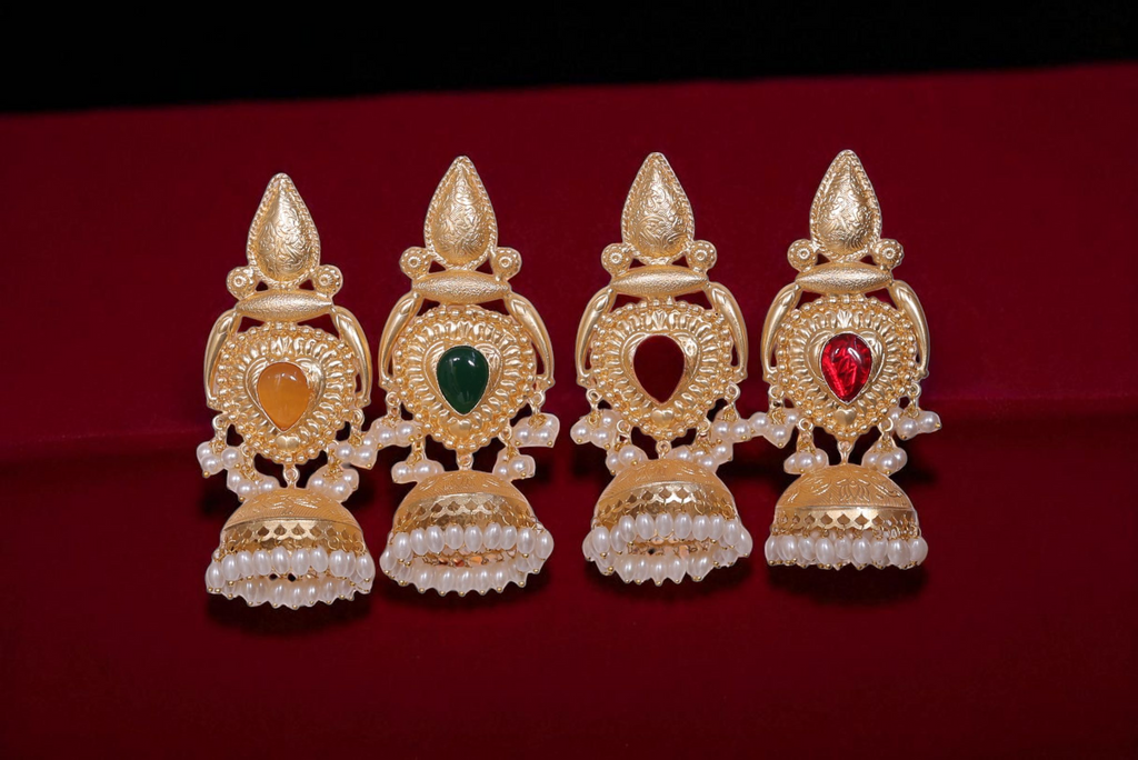 The Manikundala Traditional Temple Jhumka: Heritage & Majesty 🛕