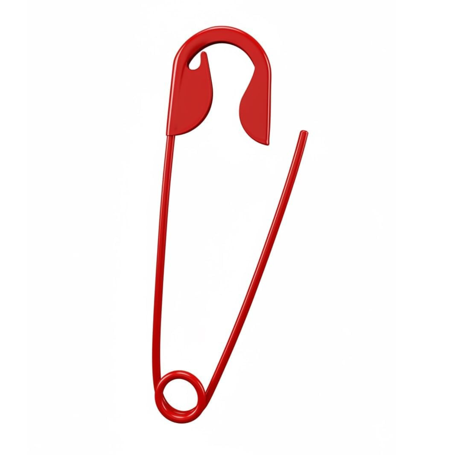 Red Juda Pin for Women and Girls, Large Safety Pin, Metal Hair Pin for Bun Styling, for Saree, Dupatta and Juda